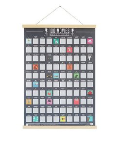 Alternative view of 100 Movies Scratch Off Poster