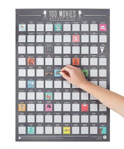 100 Movies Scratch Off Poster