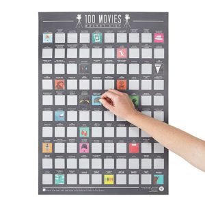 100 Movies Scratch Off Poster