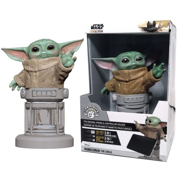 Star Wars The Mandalorian Grogu R.E.S.T. 8” Cable Guy - Collectable Figure Device Holder - Image 2