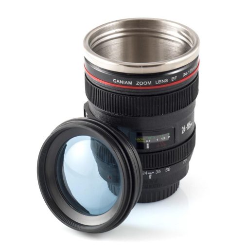 CAMERA LENS MUG WITH LID - Image 3