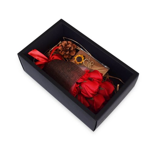 SOAP RED ROSE BLACK BOX