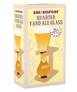 Quarter Yard Beer Glass / With Wooden Stand