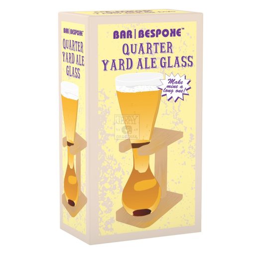 Quarter Yard Beer Glass / With Wooden Stand