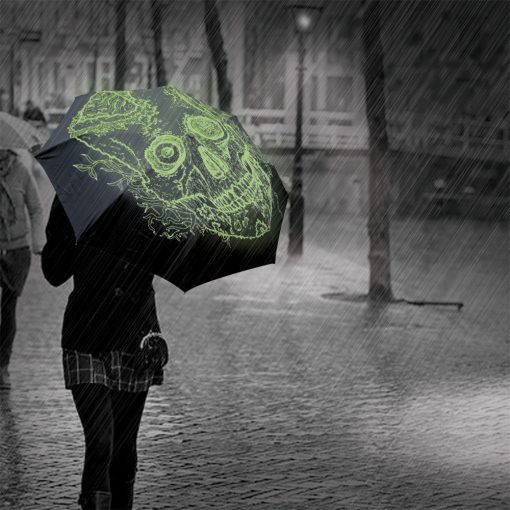 Skull Umbrella Glow In The Dark - Image 3