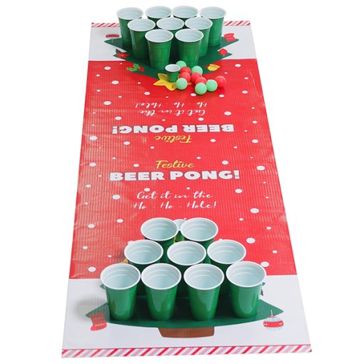 Festive Portable Beer Pong Game