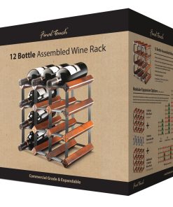 12 Bottle Assembled Maple Wine Rack