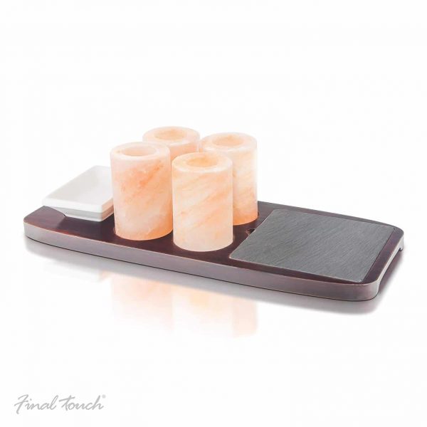 Final Touch Tequila Board 7 Piece Set Including Salt Shot Glasses - Image 4