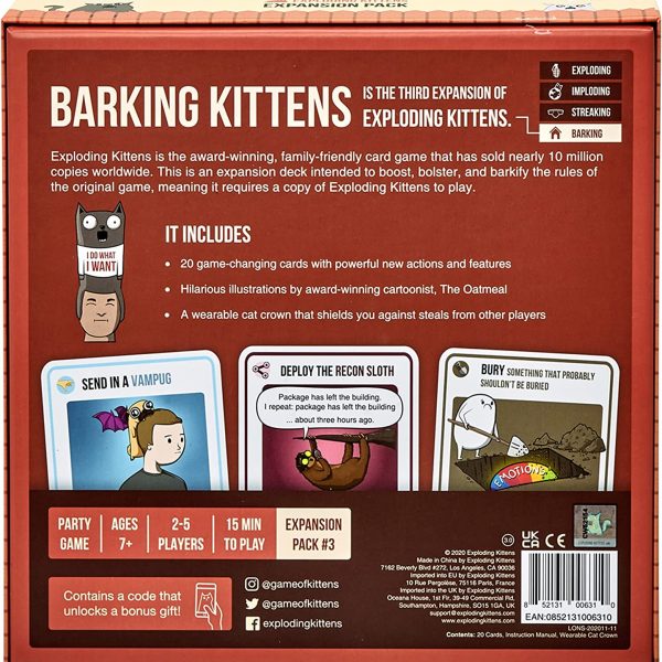BARKING KITTENS:  the third expansion of Exploding Kittens - Image 5