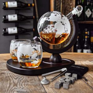 DELUXE - GLOBE DECANTER SET