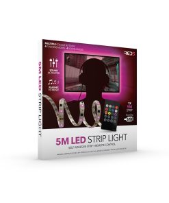 5M LED Strip Light with Sound Control