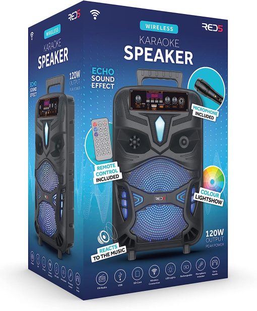 RED5 Wireless Karaoke Speaker with Microphone