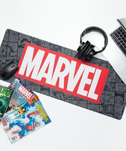 Marvel logo desk mat