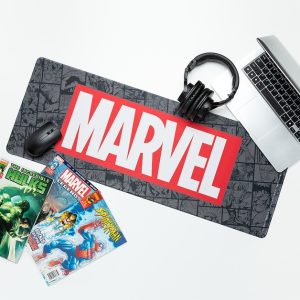 Marvel logo desk mat