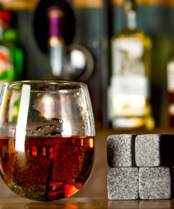 Alternative view of Scotch on the Rocks Whiskey Stones