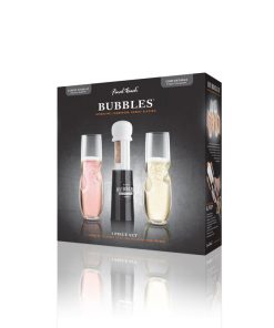 Final Touch Bubbles Sparkling, Champagne, Bubbly Glass Set with Opener - 10 oz (300 ml)