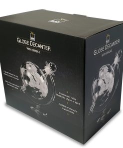 Glass globe decanter - including glass stand