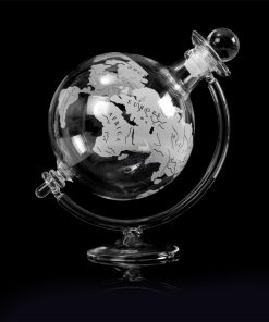 Alternative view of Glass globe decanter - including glass stand