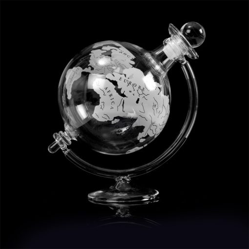 Glass globe decanter - including glass stand - Image 2