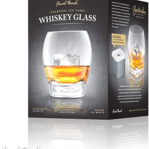 Colossal Whiskey glass and Ice cub Mould