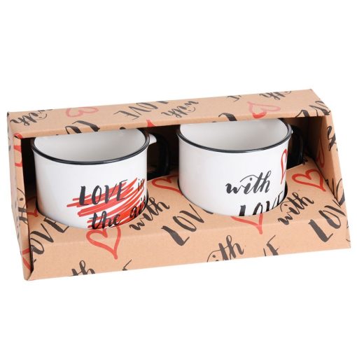 Set of 2 - love mugs