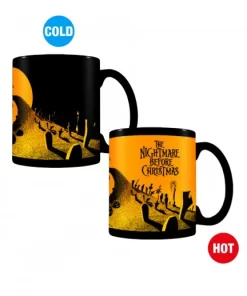 NIGHTMARE BEFORE CHRISTMAS GRAVEYARD SCENE HEAT CHANGING MUG