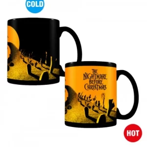 NIGHTMARE BEFORE CHRISTMAS GRAVEYARD SCENE HEAT CHANGING MUG