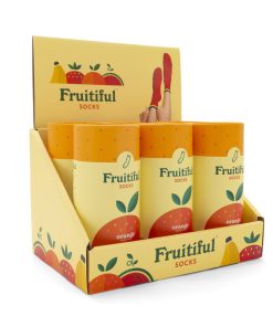 Alternative view of Fruitful Socks - Orange