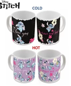 Alternative view of Stitch I Love U Heat Change Mug