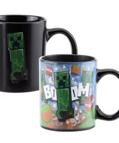 Alternative view of Minecraft Creeper Heat Change Mug