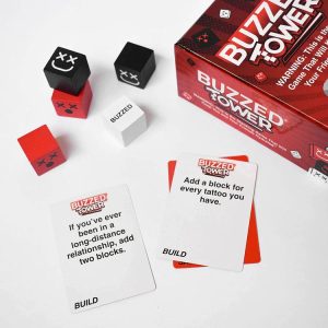 Buzzed™ Tower - Block Stacking Challenge Drinking Game