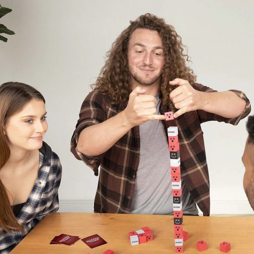 Buzzed™ Tower - Block Stacking Challenge Drinking Game - Image 5
