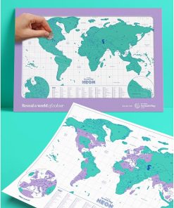 Neon Scratch Map