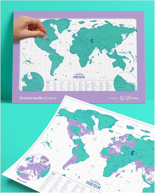 Neon Scratch Map