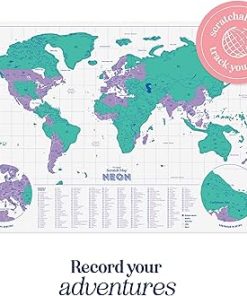Alternative view of Neon Scratch Map
