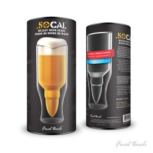 Final Touch 50 Cal Bullet Beer Glass
