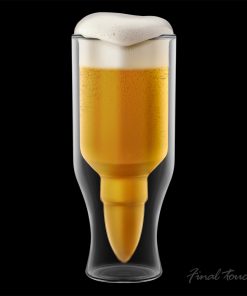 Alternative view of Final Touch 50 Cal Bullet Beer Glass