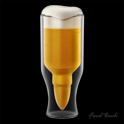 Final Touch 50 Cal Bullet Beer Glass - Image 2