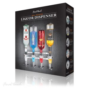4 Bottle Wall Mounted Drinks Dispenser