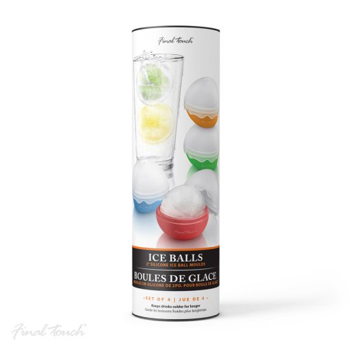 Final Touch Set of 4 Silicone Ice Balls - Image 2