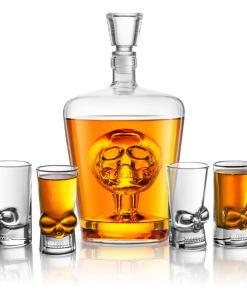 Brain Freeze Skull Decanter Set