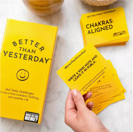 What do you Meme? Better Than Yesterday Self Help 365 Daily Challenges Game - Image 3