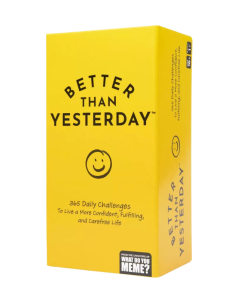 What do you Meme? Better Than Yesterday Self Help 365 Daily Challenges Game