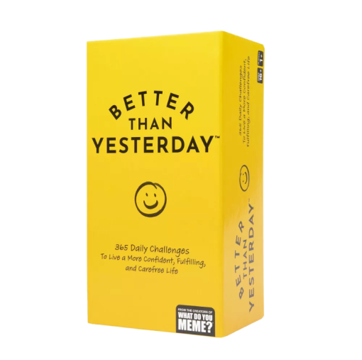 What do you Meme? Better Than Yesterday Self Help 365 Daily Challenges Game