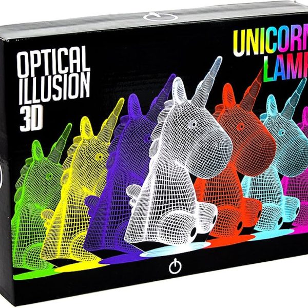 Unicorn Sitting 3D Lamp - Image 3