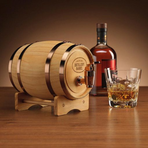 Wooden Keg Whiskey Barrel 800ml - Image 2