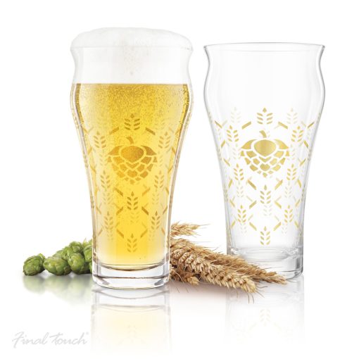 Barley & Hops brewhouse glasses - set of 4 - Image 3