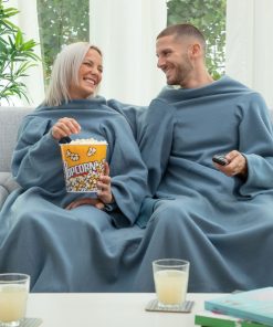 Alternative view of Double Sleeved Blanket with Central Pocket