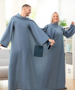Double Sleeved Blanket with Central Pocket