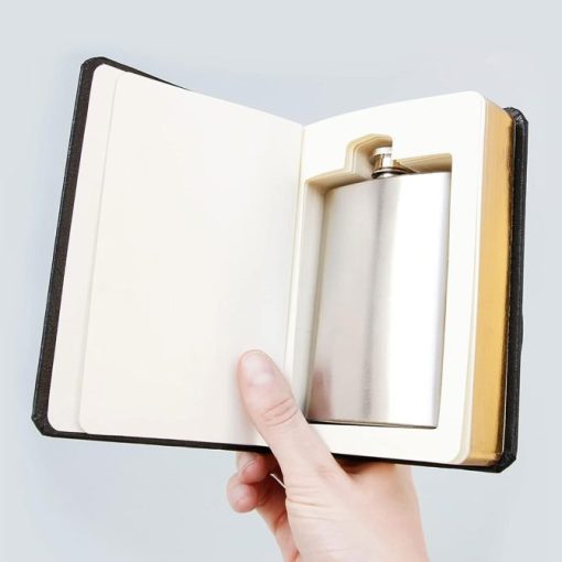 Fancy black good book flask - Image 3